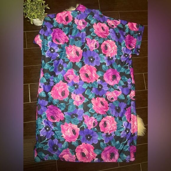 Collections Vintage floral house gown sz 1X/2X - Picture 3 of 5